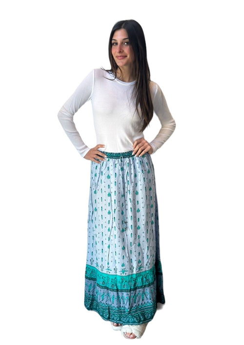 alist One Tiered Maxi Skirt