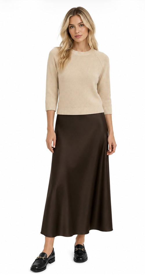 AList A-Line Vegan Leather Skirt