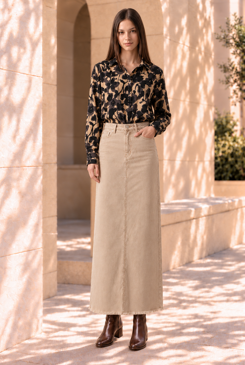 AList Long Sleeve Button Down Blouse