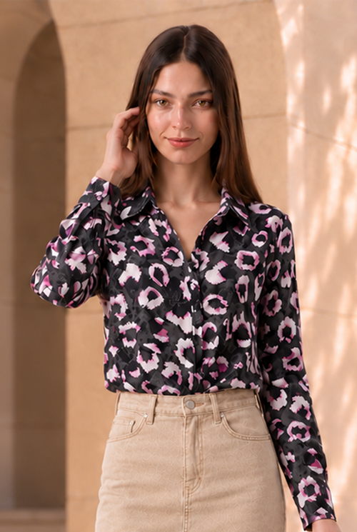 AList Long Sleeve Button Down Blouse
