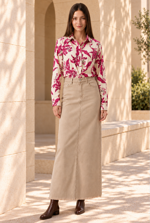 AList Long Sleeve Button Down Blouse