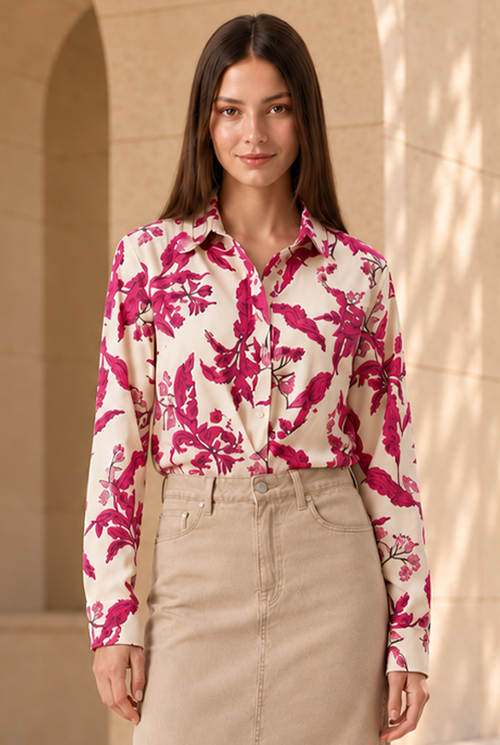 AList Long Sleeve Button Down Blouse