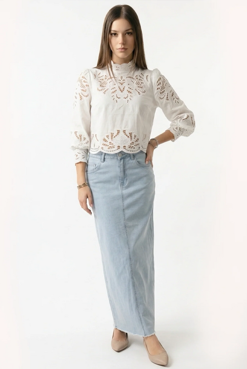 AList Ultra Light Tencel Maxi Skirt