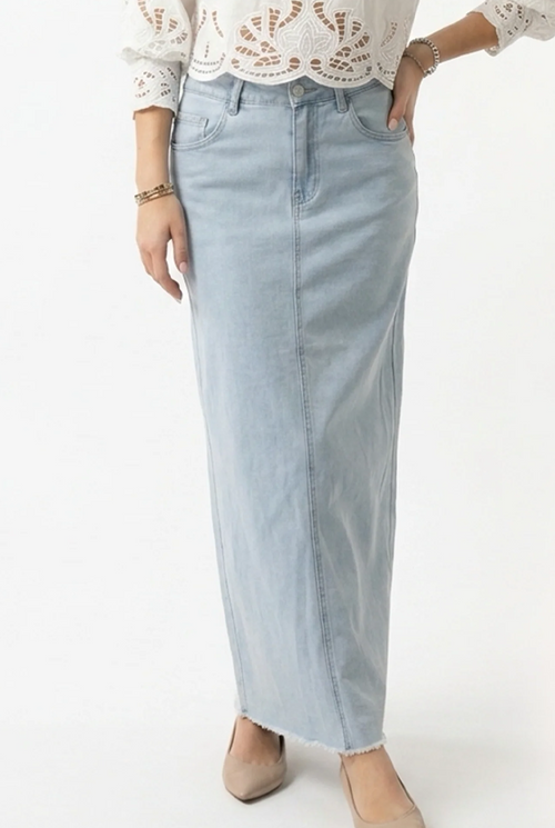 AList Ultra Light Tencel Maxi Skirt