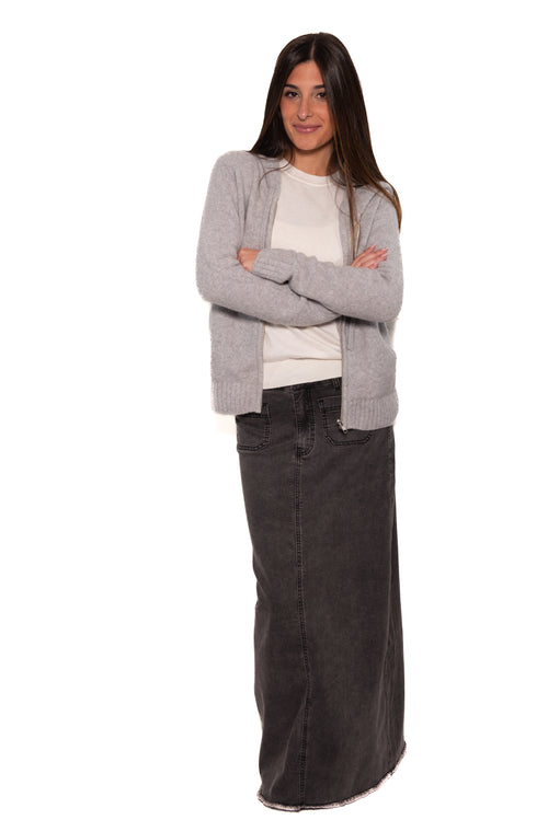 Alist Front Pocket Denim Skirt