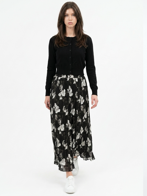 Alist Crepe Floral Skirt