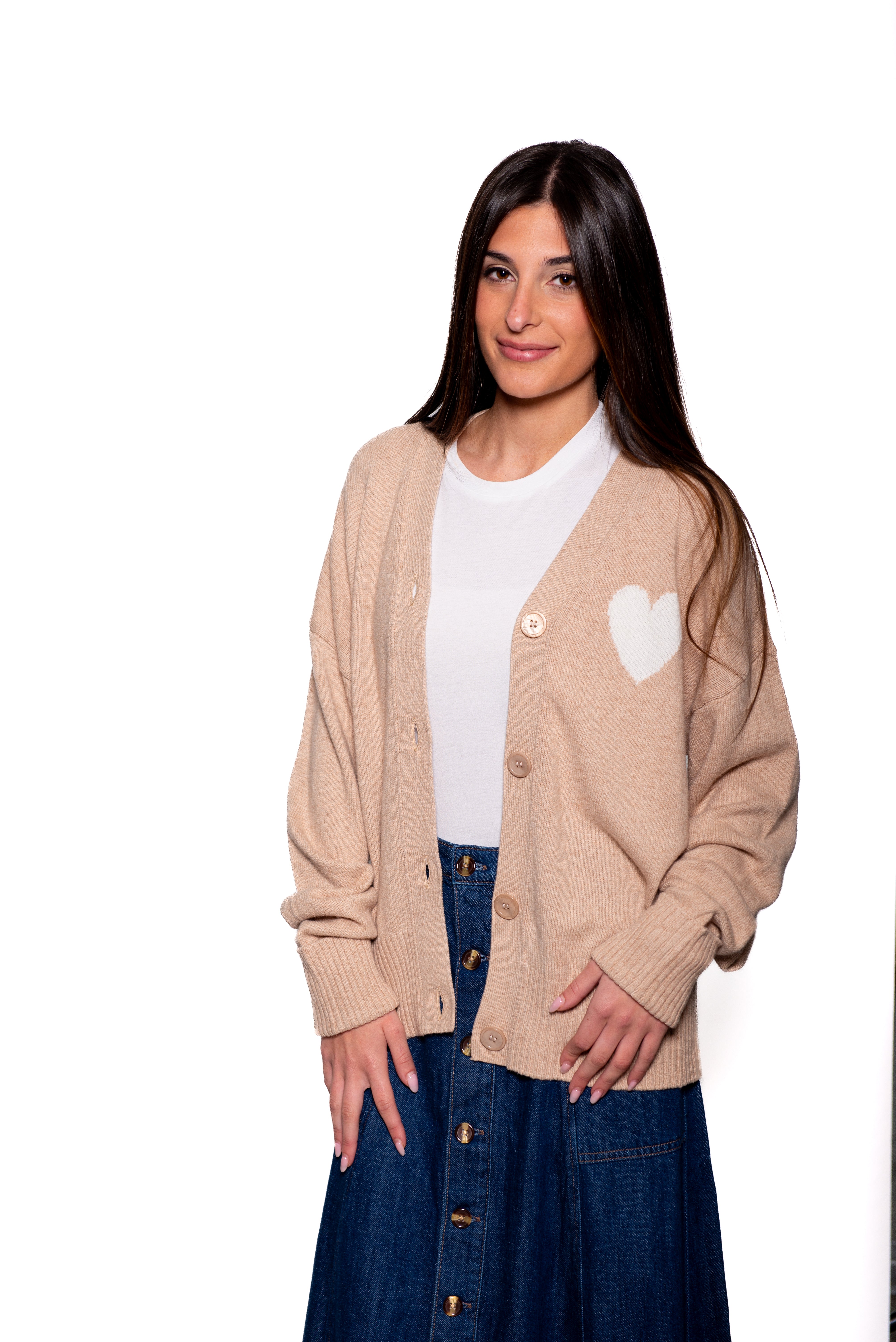 Minnie Rose Oversized Big Heart Cardigan – alist100