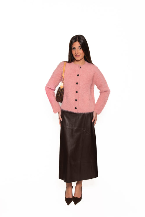 Alist A-Line Vegan Leather Skirt