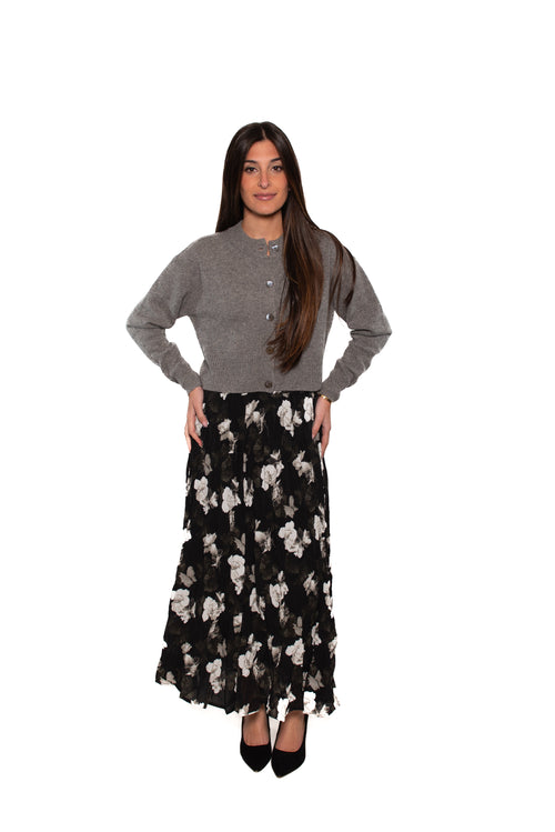 Alist Crepe Floral Skirt