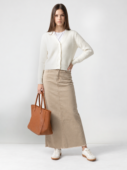 AList Beige Denim Maxi
