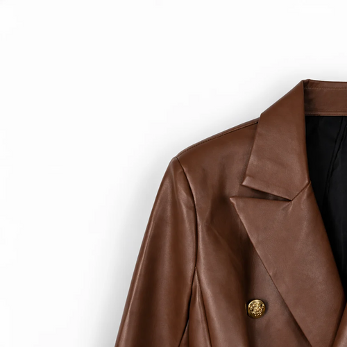 Regent Vegan Leather Blazer