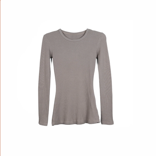 Fitted Waffle Long Sleeve Shirt