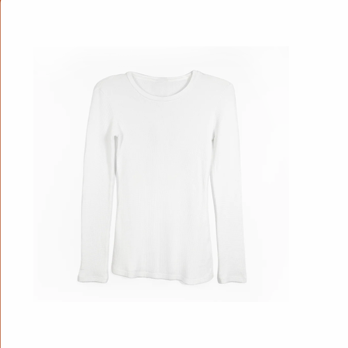 Fitted Waffle Long Sleeve Shirt