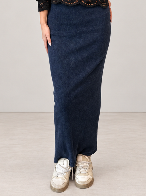 Hardtail Ribbed Maxi Skirt