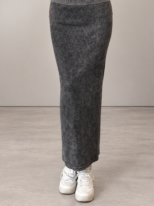 Hardtail Ribbed Maxi Skirt