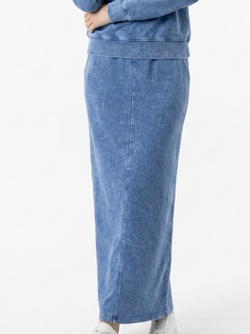 HardTail Denim Sweatshirt Skirt