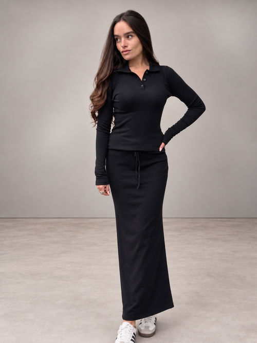 Hardtail Solid Long Sleeve Polo