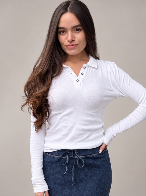 Hardtail Solid Long Sleeve Polo