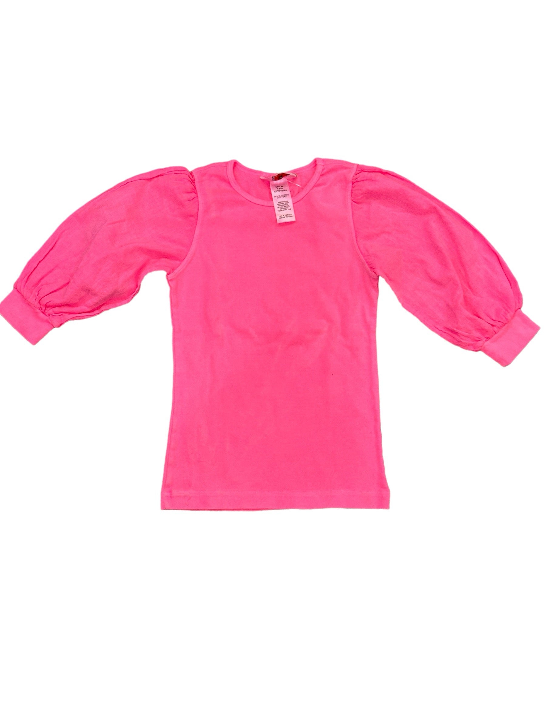 Kids 3/4 Sleeve Bubble Solid