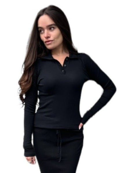 Hardtail Solid Long Sleeve Polo