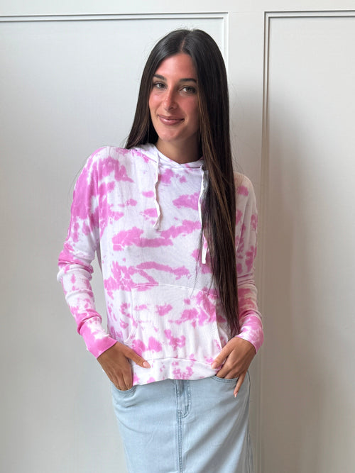 Bobi Hooded Long Sleeve Ribbed Tee