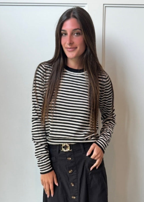 Supima Cotton Striped Sweater