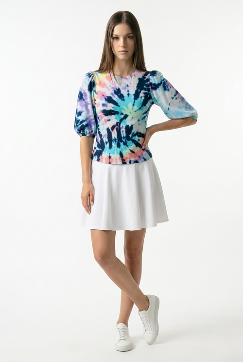 Hardtail 3/4 Bubble Sleeve Tie-Dye