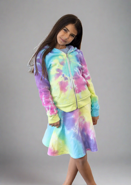 Kids Hardtail Fit and Flare tie dye