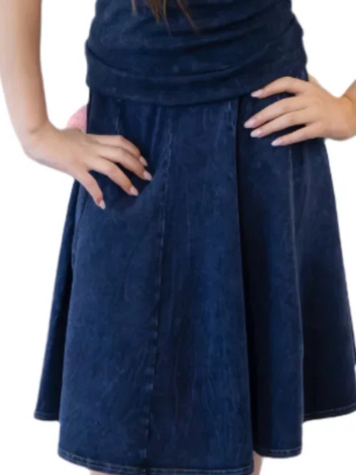 Kids Fit 'N Flare Skirt Denim