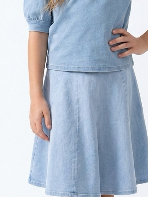 Kids Fit 'N Flare Skirt Denim