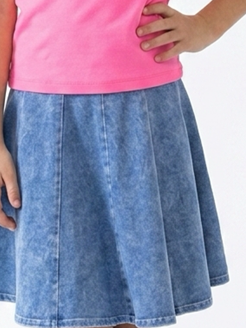 Kids Fit 'N Flare Skirt Denim