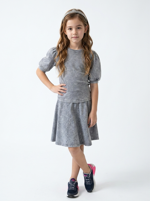 Kids Fit 'N Flare Skirt Denim