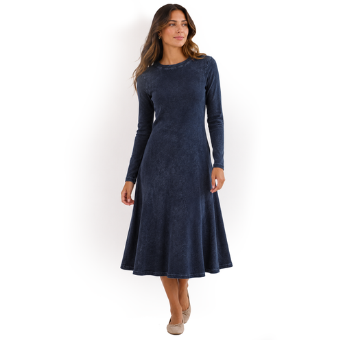 Midi Knit Ribbed Dress