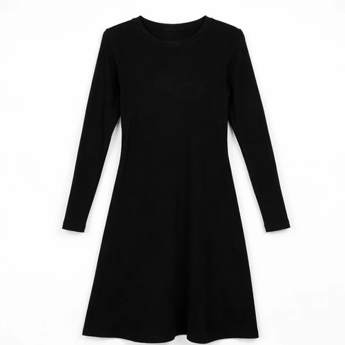 Midi Knit Ribbed Dress