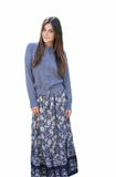 Minnie Rose Crew Neck Button Down Cardigan
