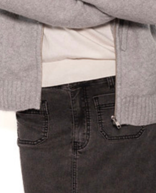 Alist Front Pocket Denim Skirt