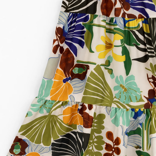 AList Three Tiered Maxi Skirt