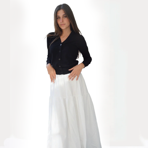 AList Three Tiered Maxi Skirt