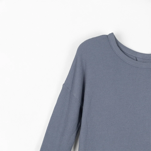 Long Sleeve Waffle Shirt