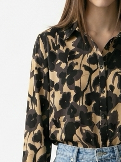 AList Long Sleeve Button Down Blouse