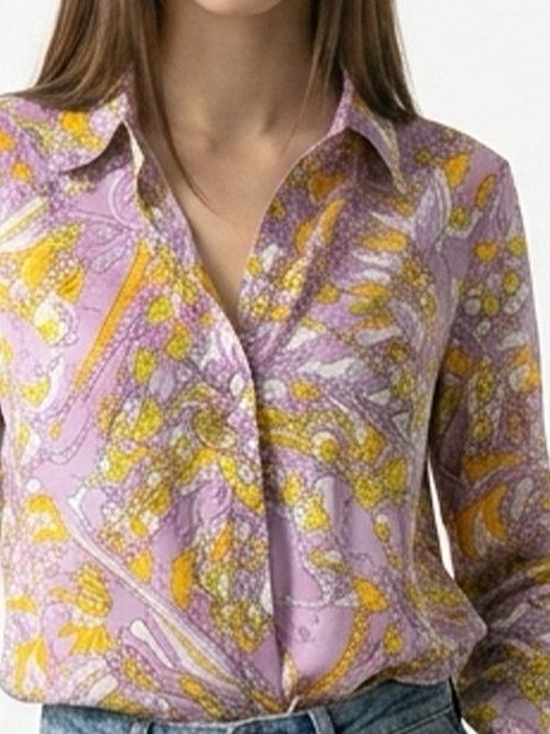 AList Long Sleeve Button Down Blouse