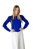 Minnie Rose Long Sleeve Puff Sweater